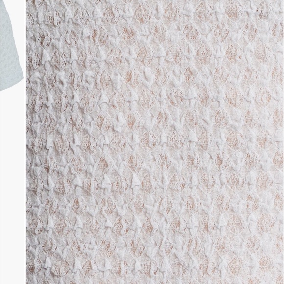 Frame NWOT Light Blue Mesh Baby Tee S - Picture 5 of 7